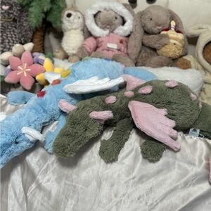 Jellycat Sky Dragon + Malachy Dragon / Authentic / BNWT